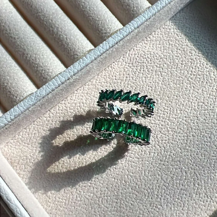 Emerald Enchantment Ring Set