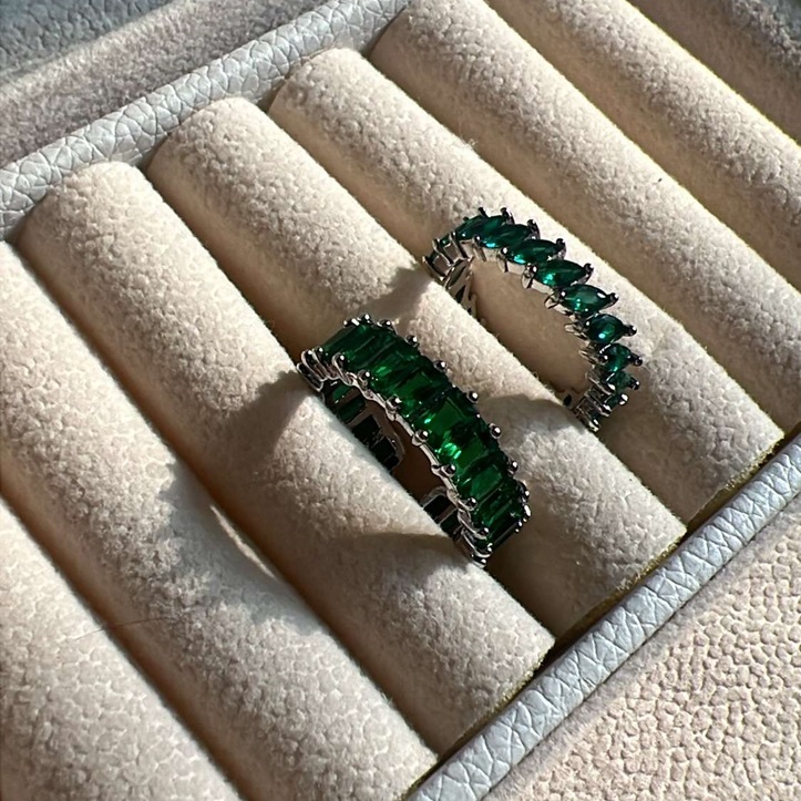 Emerald Enchantment Ring Set